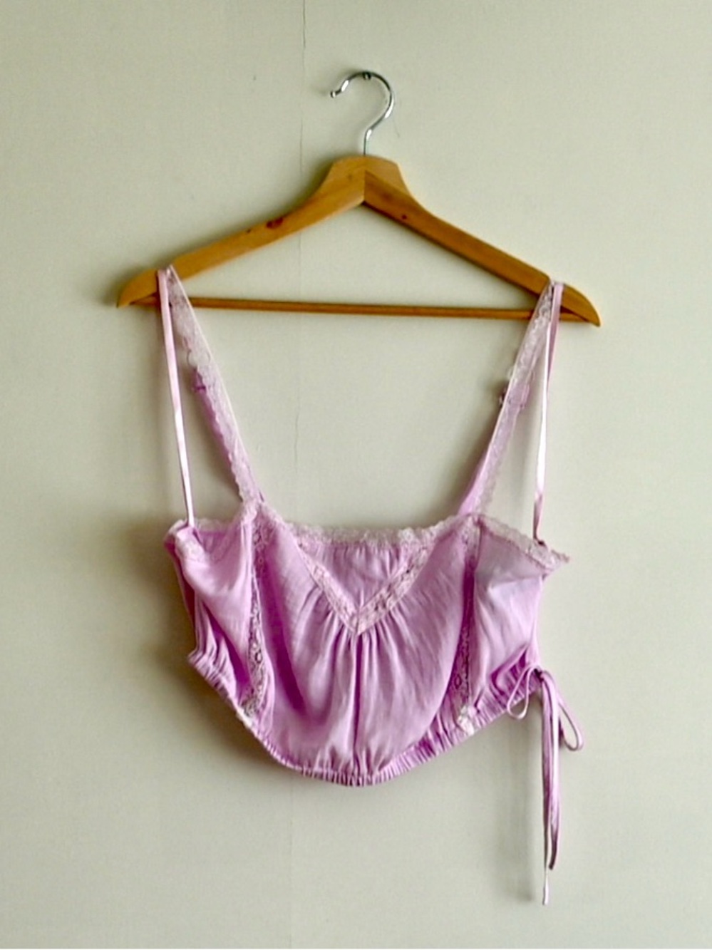 Urban Outfitters Pink Lace Satin Camisole Top Size Small NWT